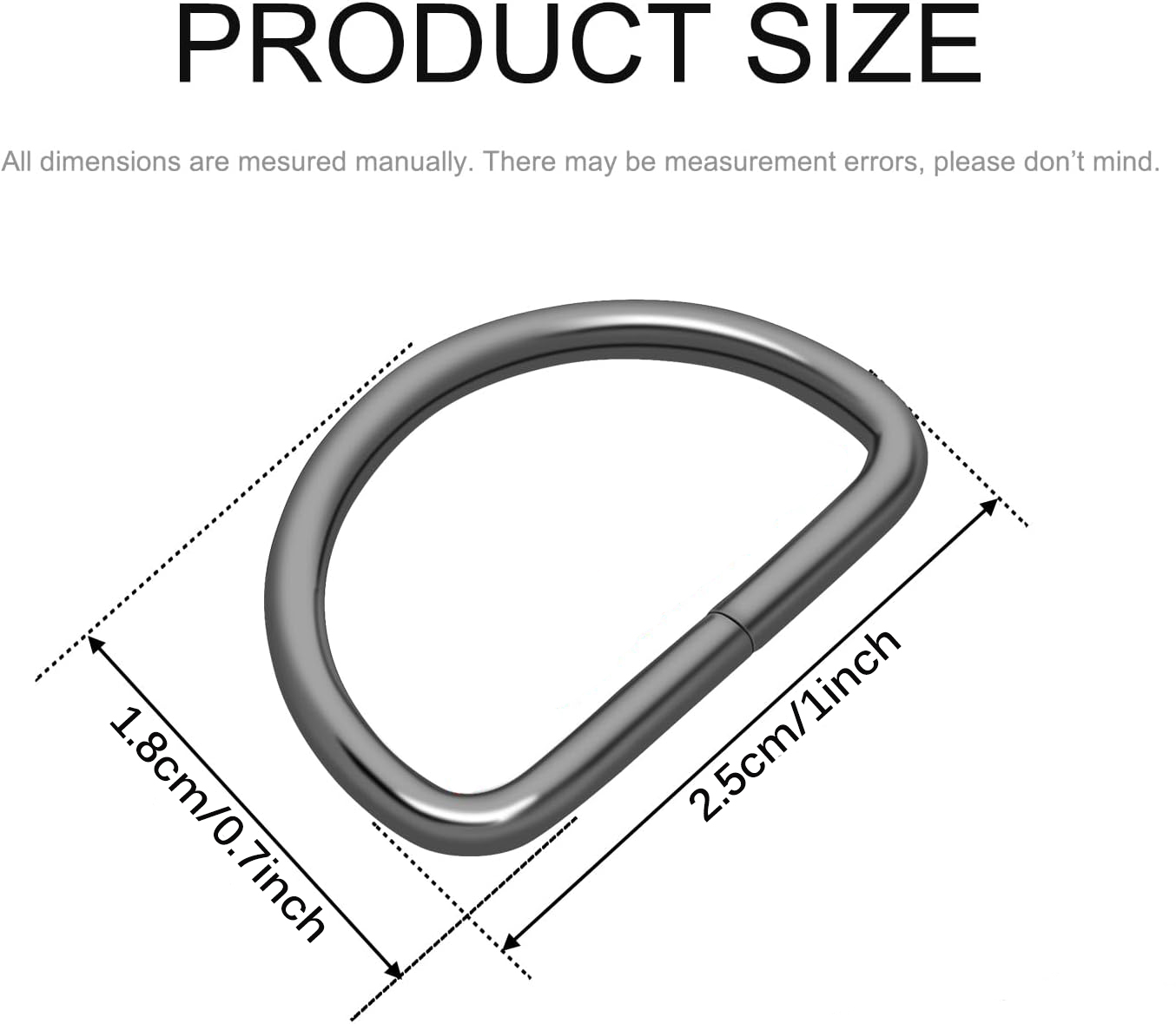 30/60/100 Piezas de Anillas Me - D Ring Strap reseña y precio