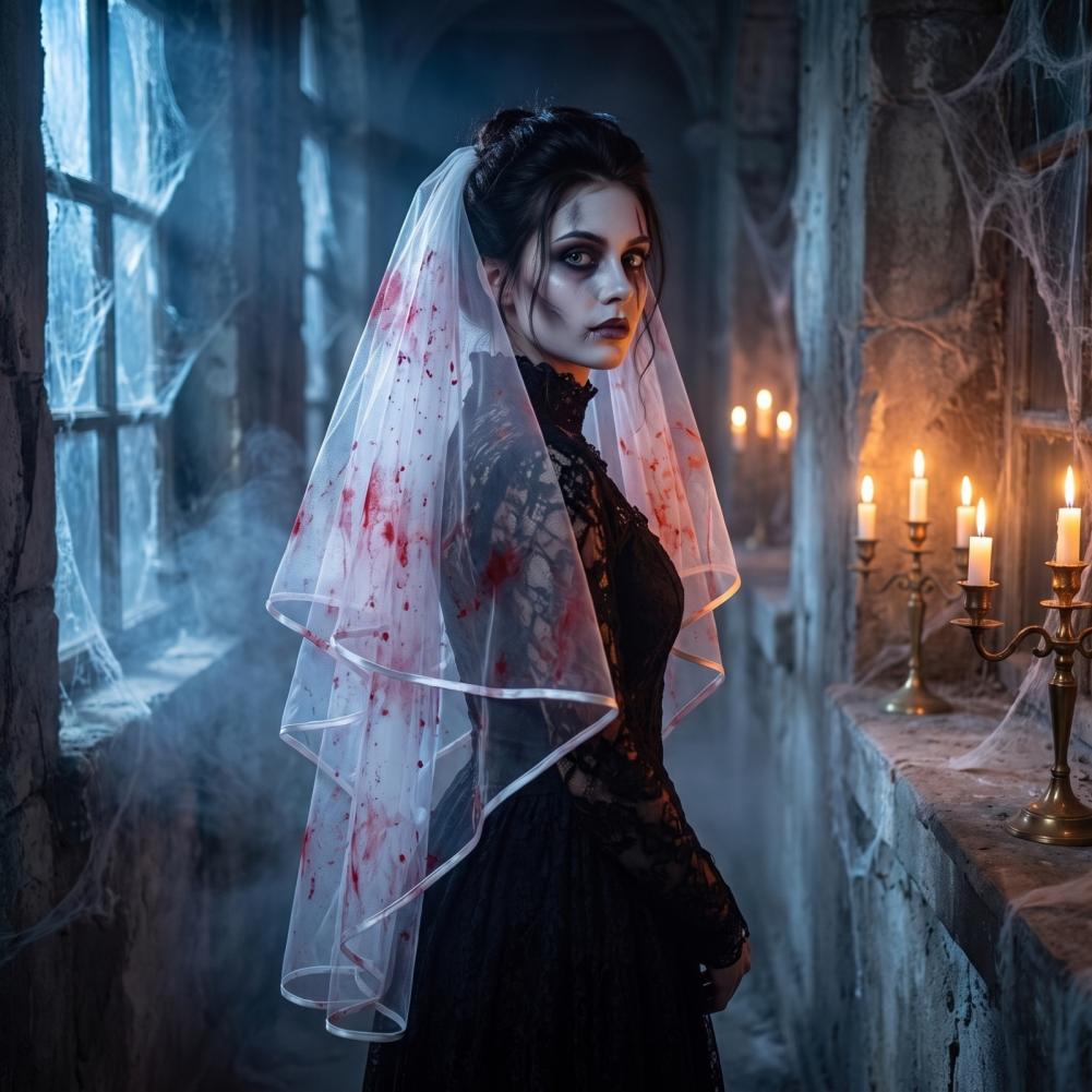 Velo de novia fantasma con pei - Easy Cosplay Prop reseña y precio